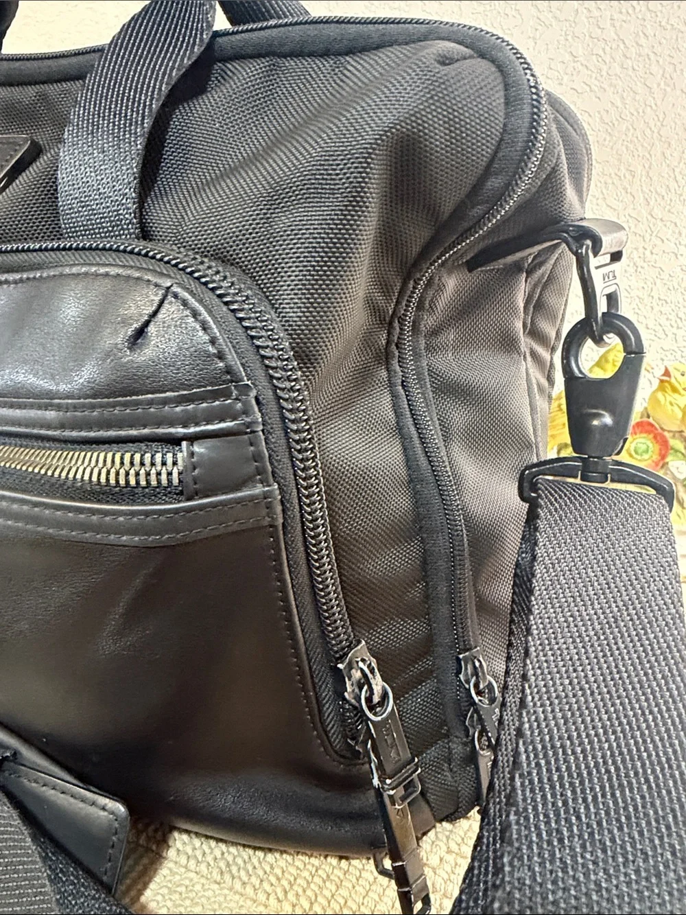 TUMI Alpha Expandable Convertible Briefcase Backpack Ballistic w/ Hang Tag
